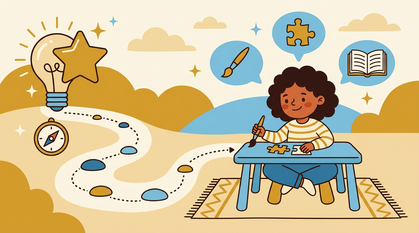 Symbolic art for personalised learning and self-paced exploration